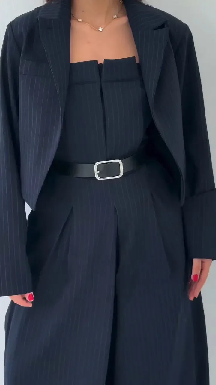 Clémence - Ensemble Femme Bustier + Veste – Style Élégant & Tendance