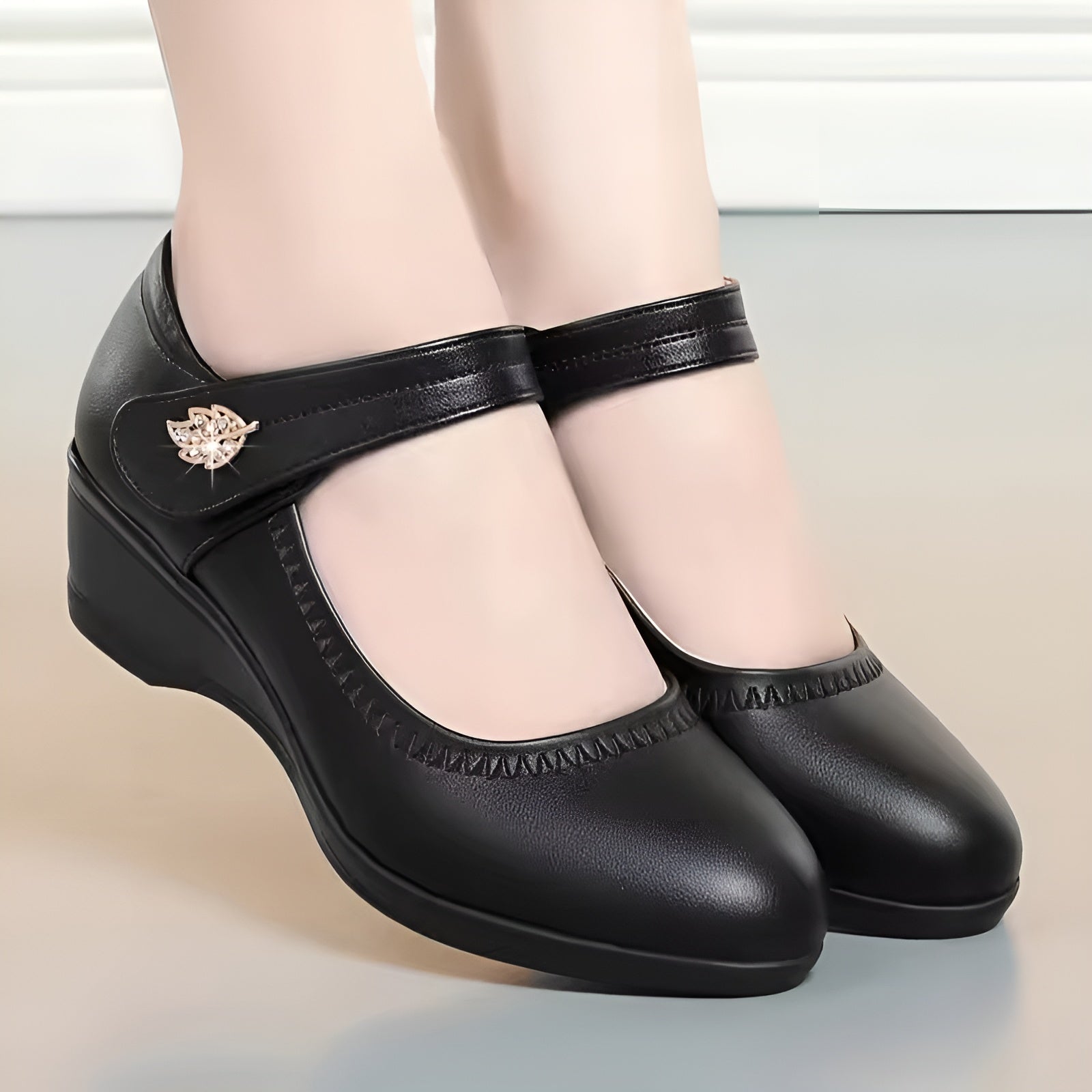 Élina™ | Chaussures Souples en Cuir PU