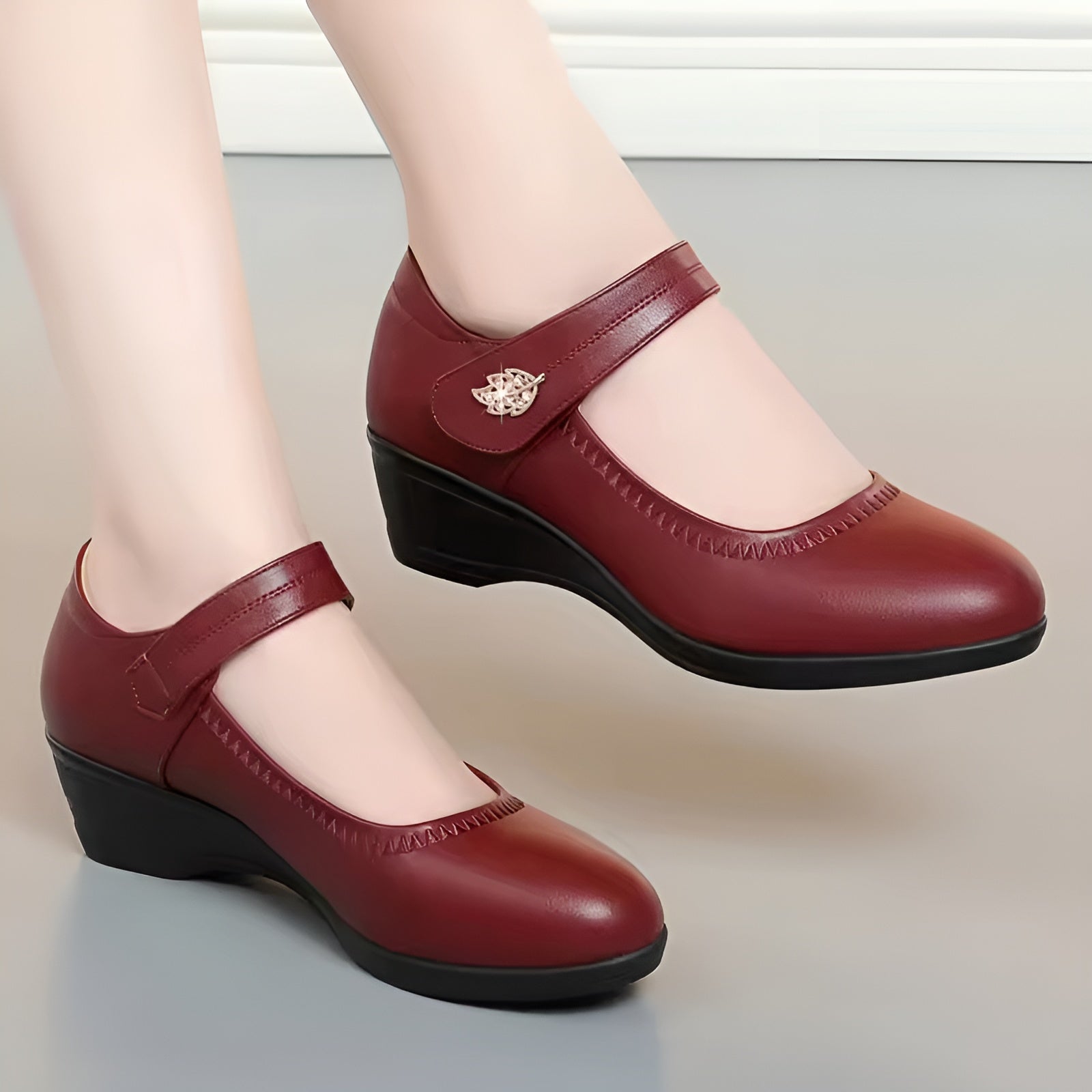 Élina™ | Chaussures Souples en Cuir PU
