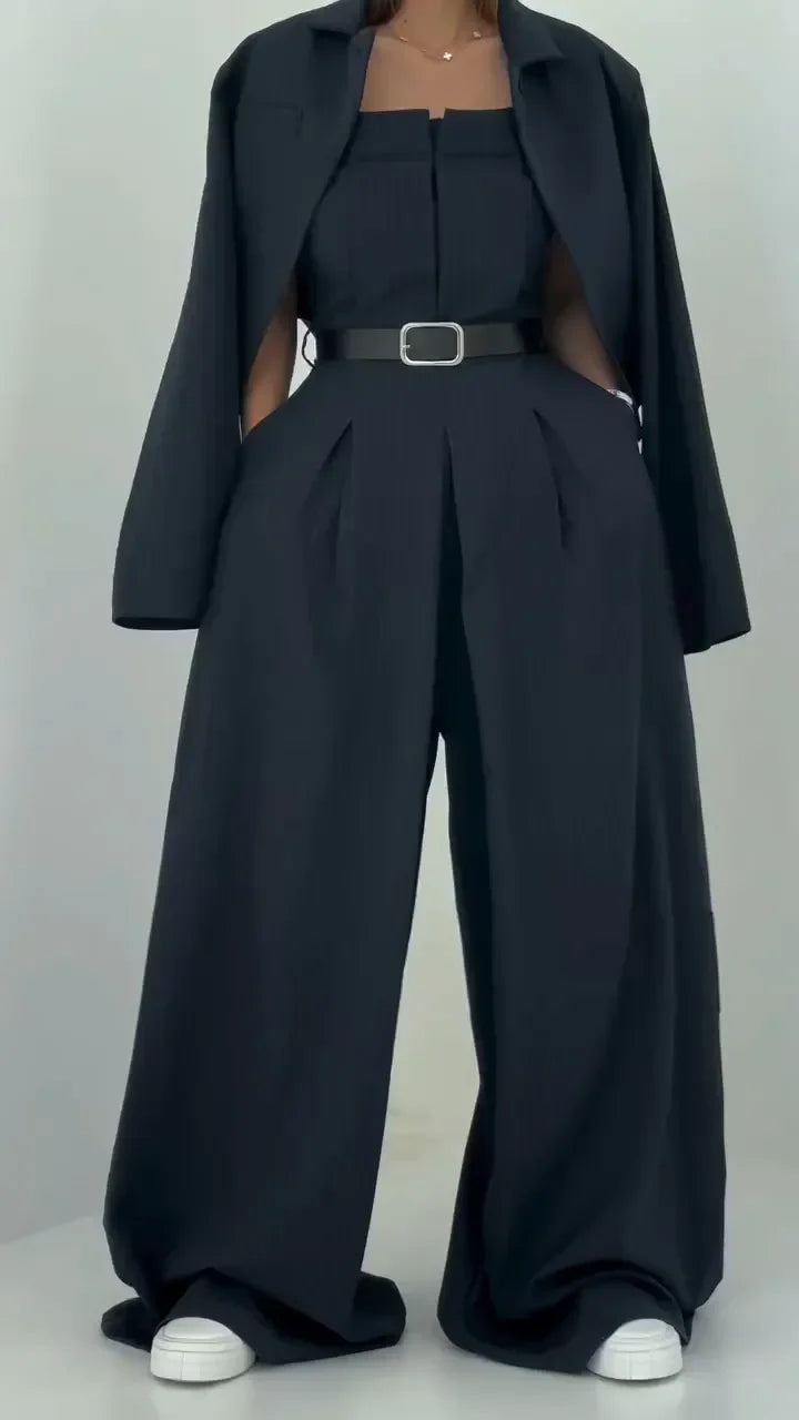 Clémence - Ensemble Femme Bustier + Veste – Style Élégant & Tendance