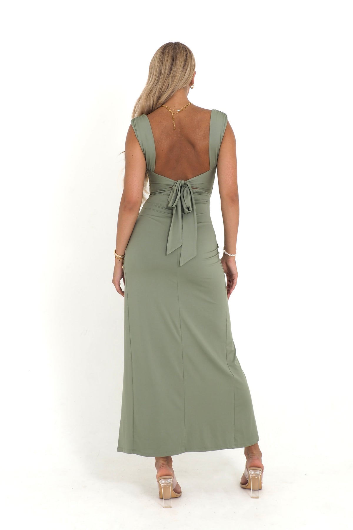 Isaline – Robe longue fendue