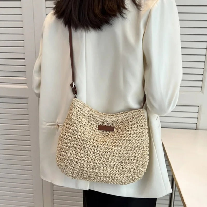 Léonie – Sac bandoulière tressé
