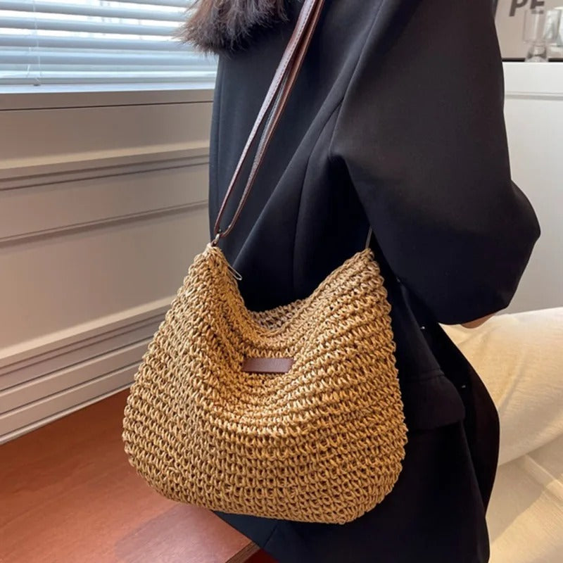 Léonie – Sac bandoulière tressé