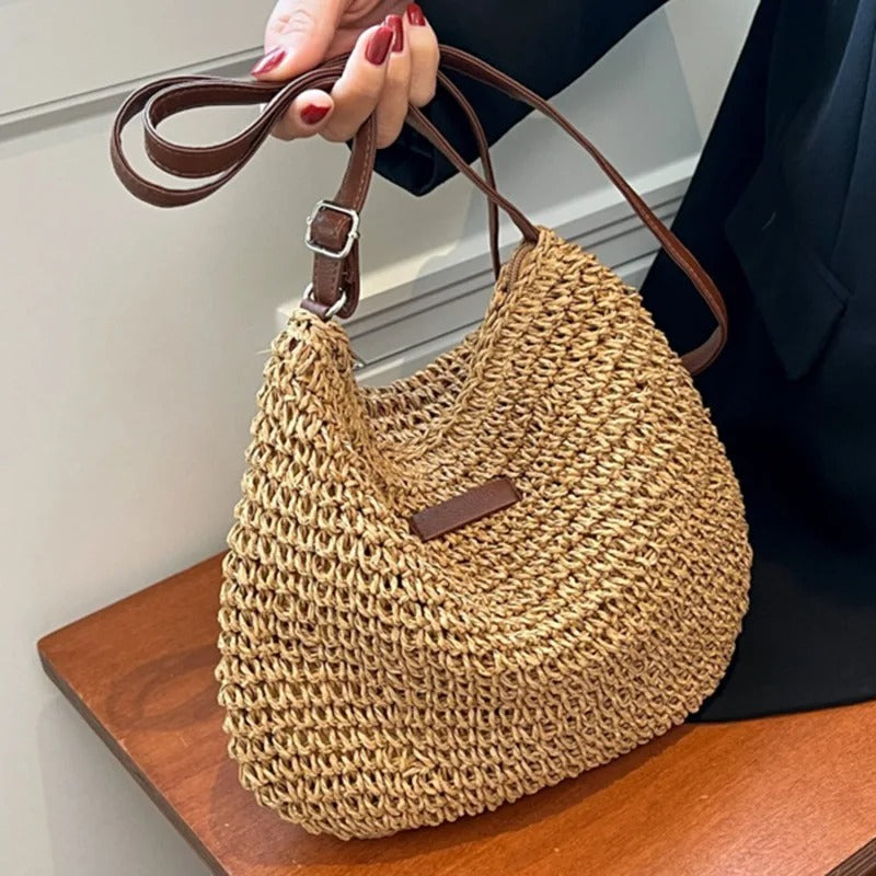 Léonie – Sac bandoulière tressé