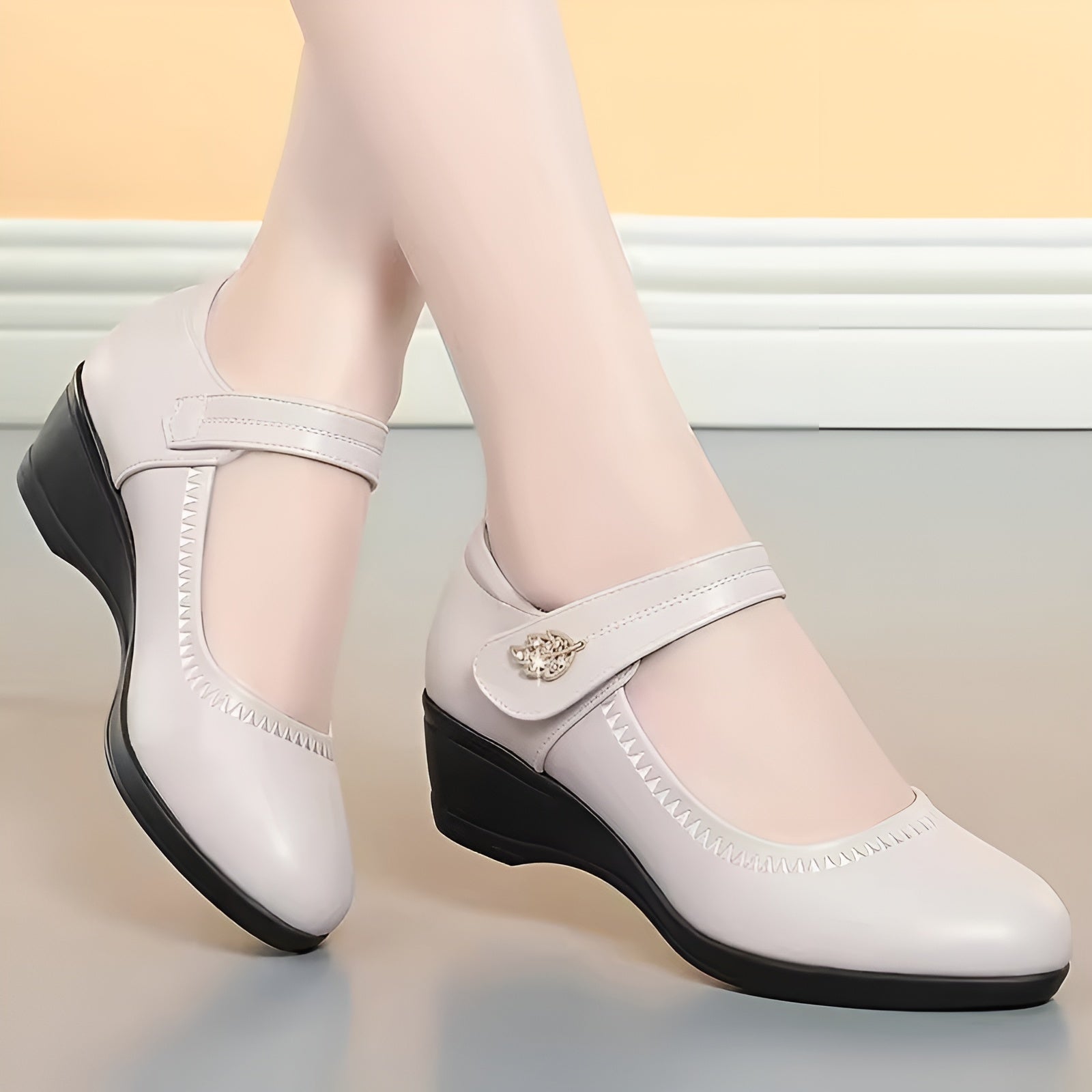 Élina™ | Chaussures Souples en Cuir PU