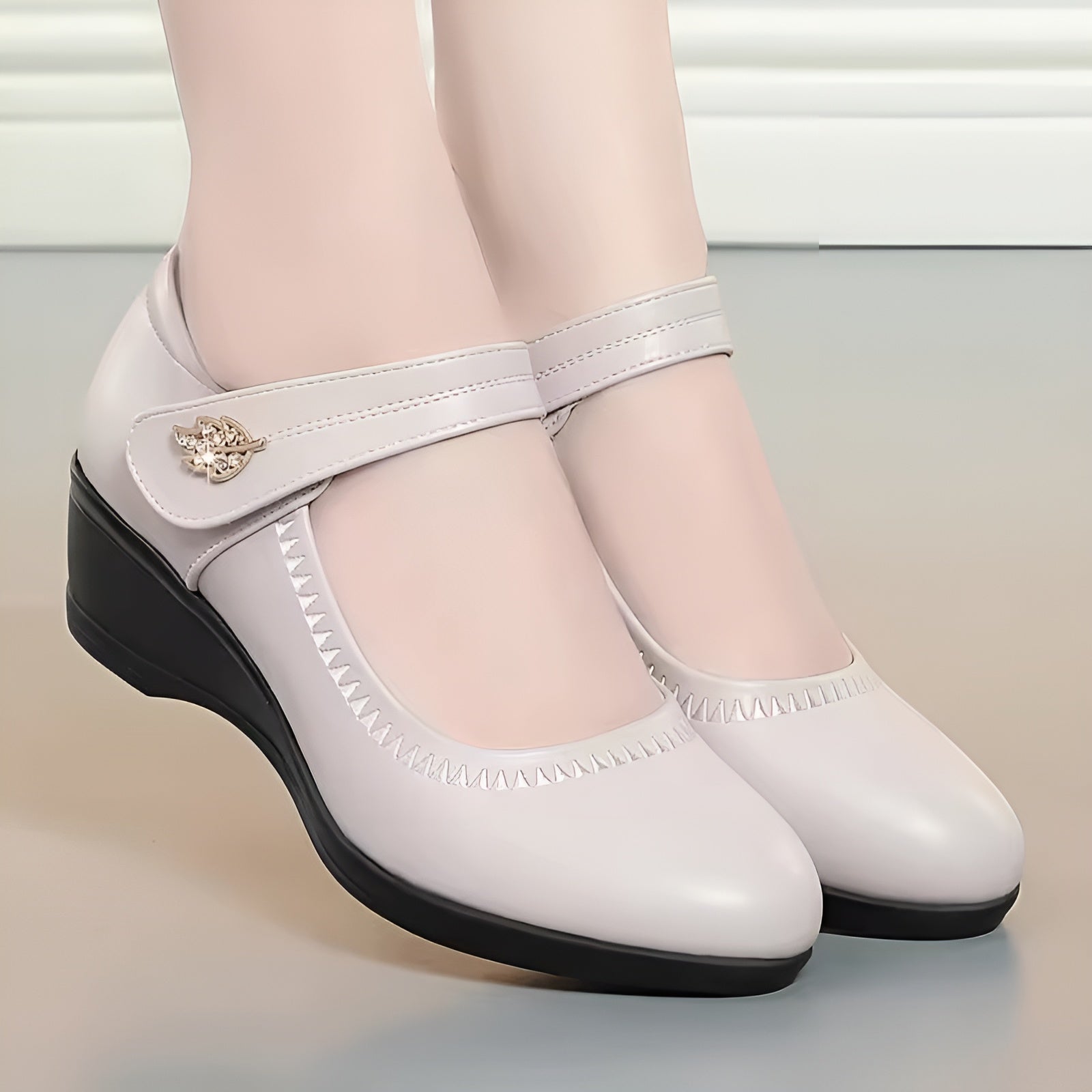 Élina™ | Chaussures Souples en Cuir PU