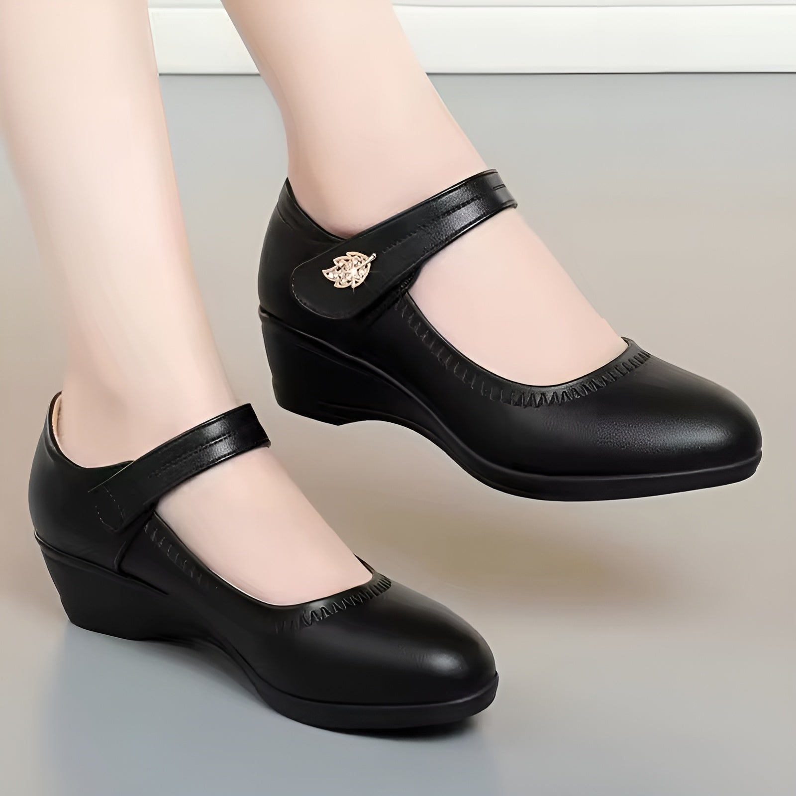 Élina™ | Chaussures Souples en Cuir PU