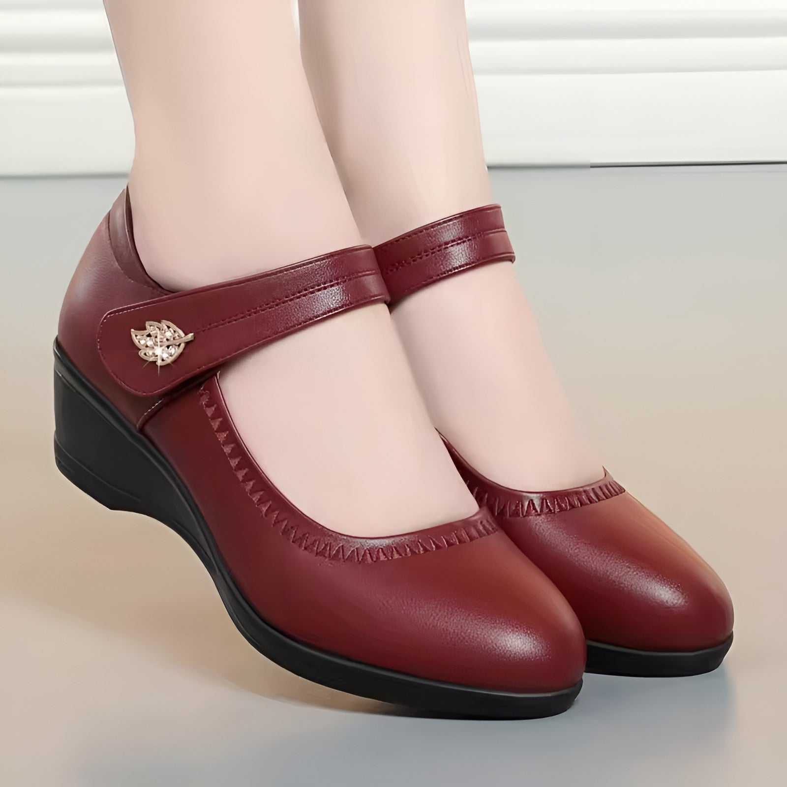Élina™ | Chaussures Souples en Cuir PU