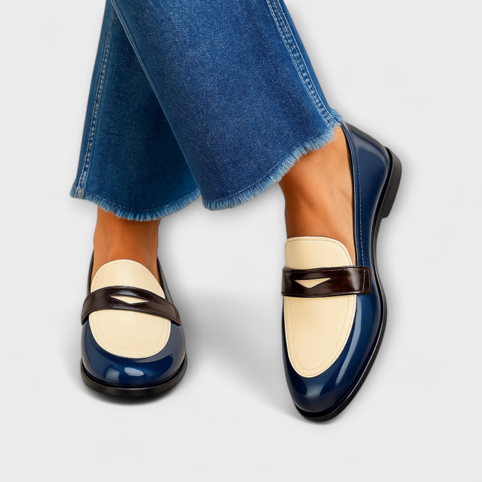 Martina™ | Mocassins à Contraste